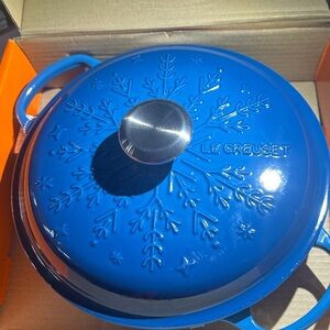 Le Creuset Cobalt Snowflake Dutch Oven